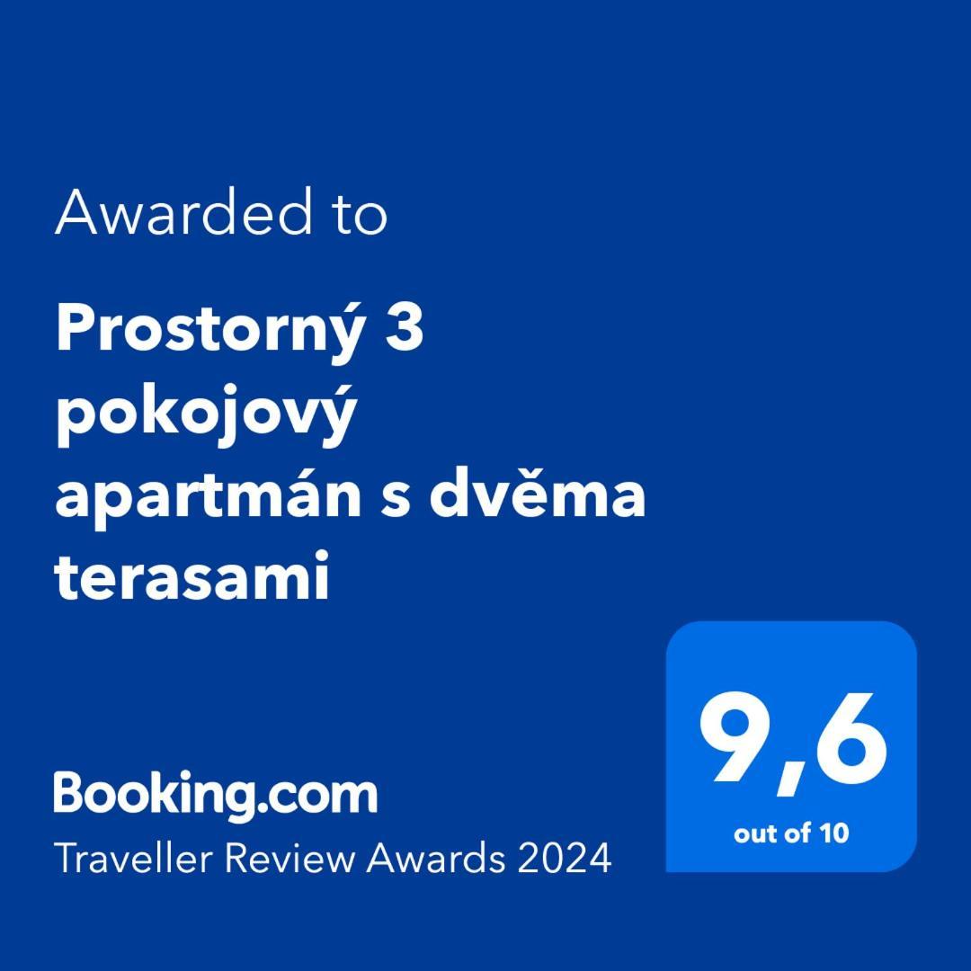 Prostorny 3 Pokojovy Apartman S Dvema Terasami براغ المظهر الخارجي الصورة